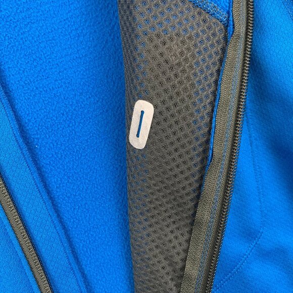 Eddie Bauer First Ascent Mens Jacket Small Blue Gray Full Zip Lightweight Fleece - Picture 6 of 10